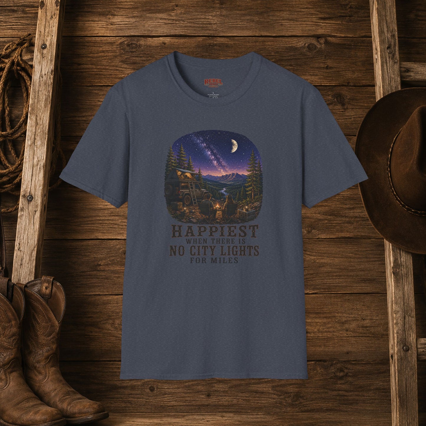 No City Lights   Adult T-Shirt