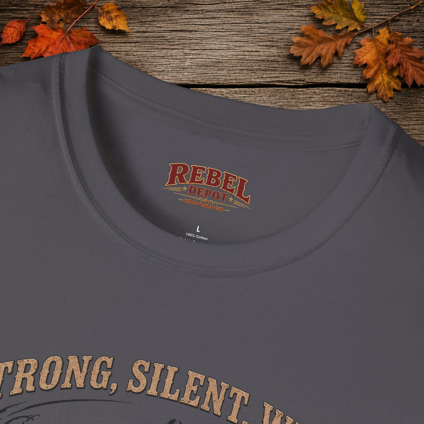 Strong Silent Wild Bear  Adult Size T-Shirt