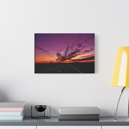 Backroad Sunset Matte Canvas
