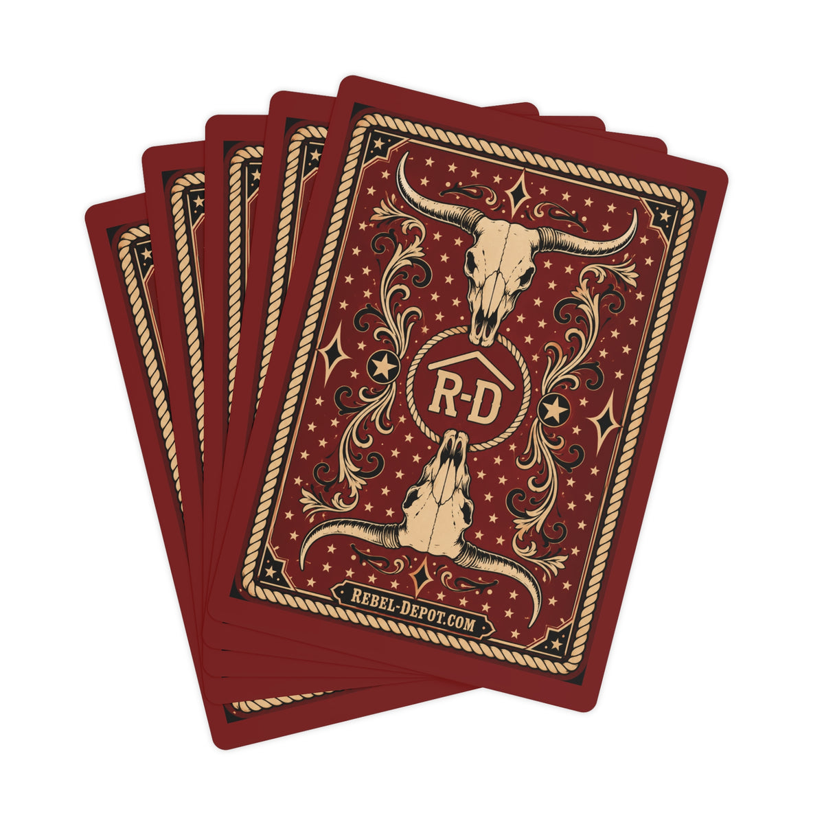 Cow Skull  Poker Cards