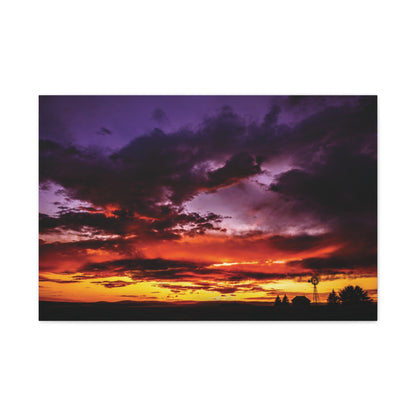 Ranch Sunset Matte Canvas Art