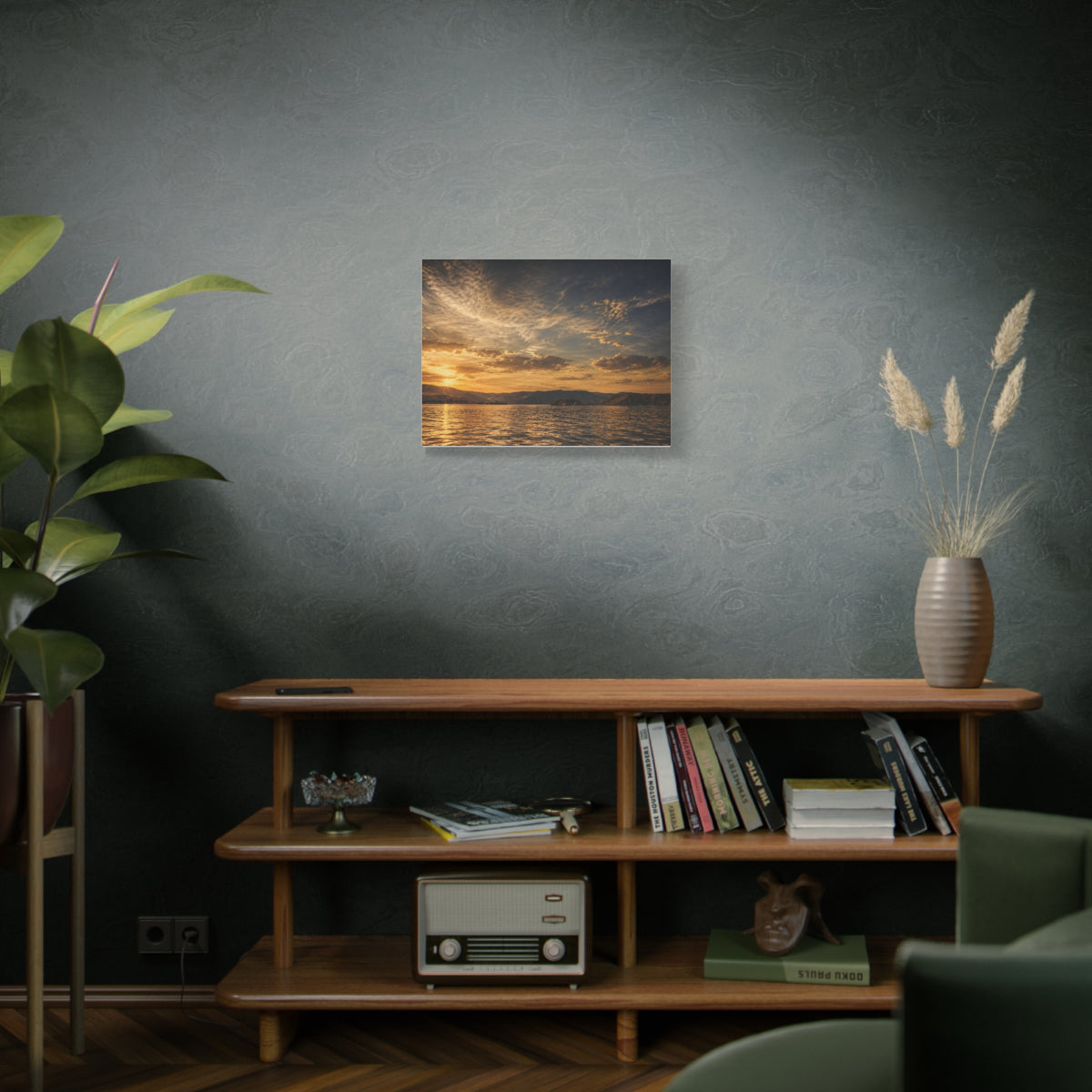 Lake Roosevelt Sunset  Matte Canvas Art