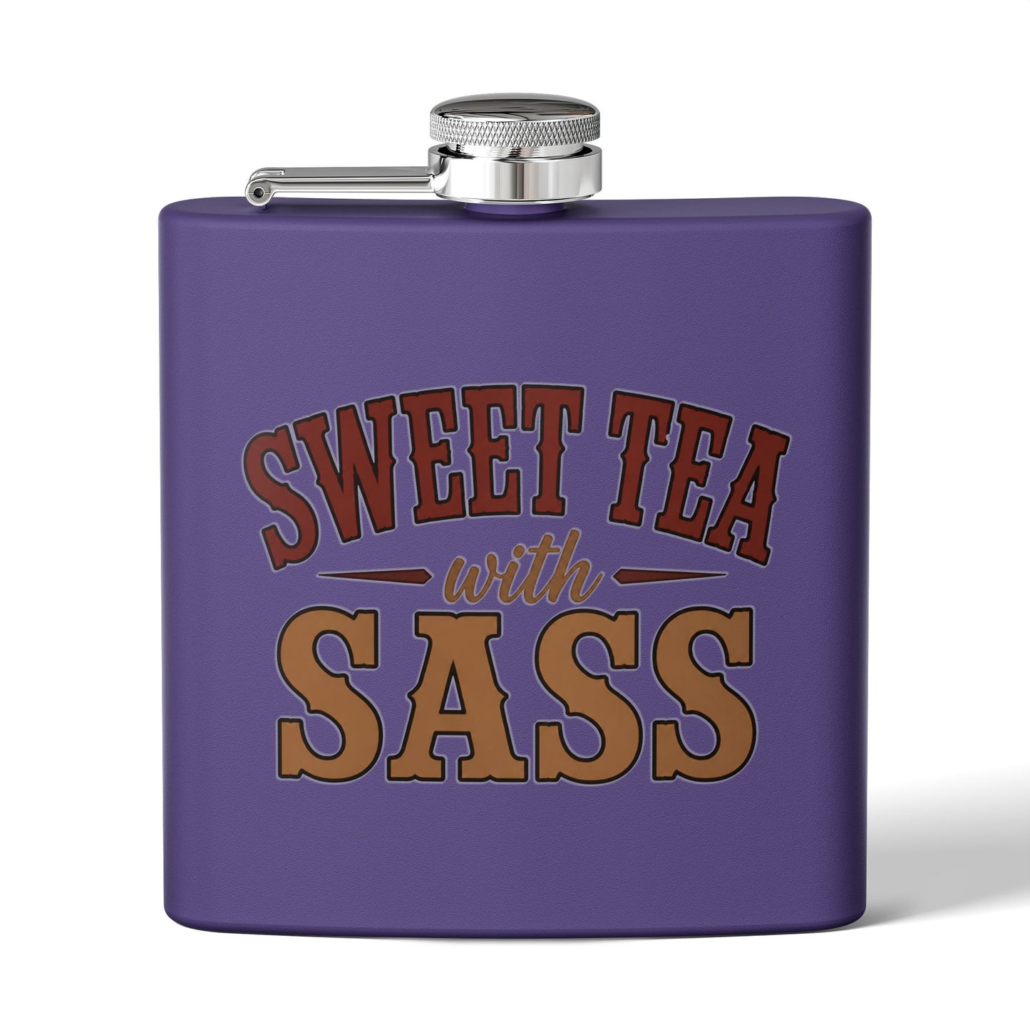 Sweet Tea Sass  Stainless Steel Flask, 6oz