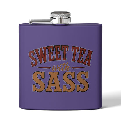 Sweet Tea Sass  Stainless Steel Flask, 6oz