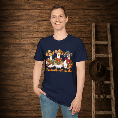 Fall Geese  Adult Size T-Shirt