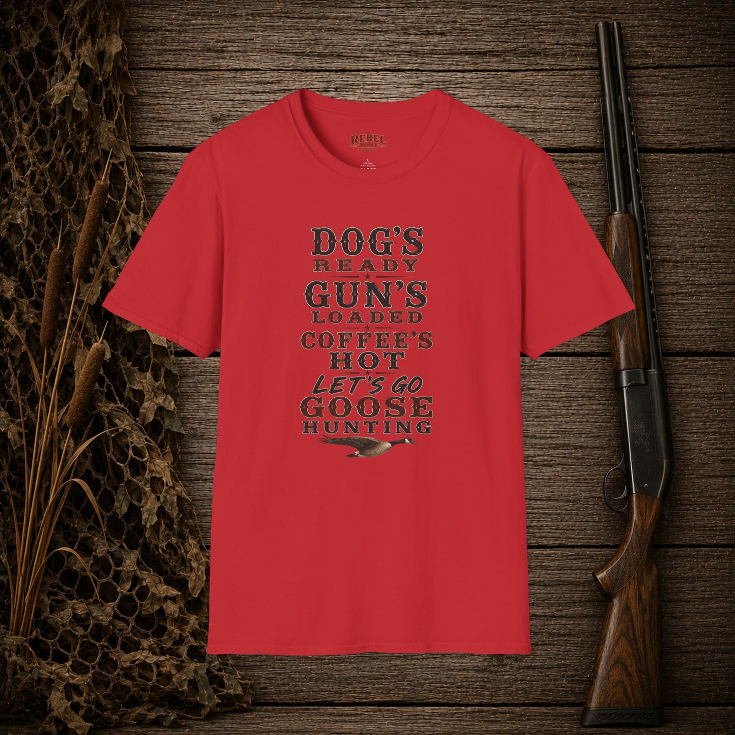 Dog Gun Goose  Adult Size T-Shirt