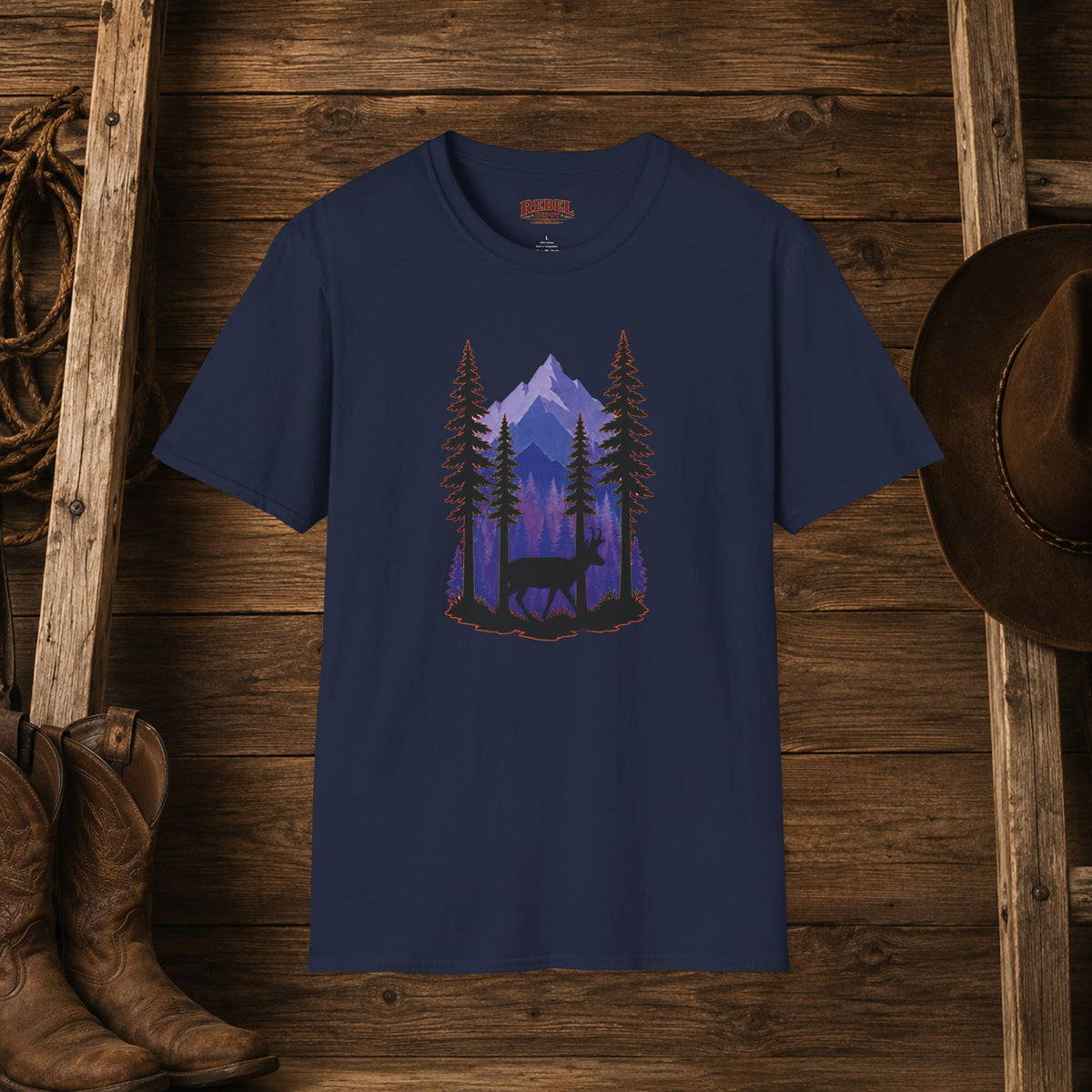 Twilight Pronghorn   Adult Size T-Shirt