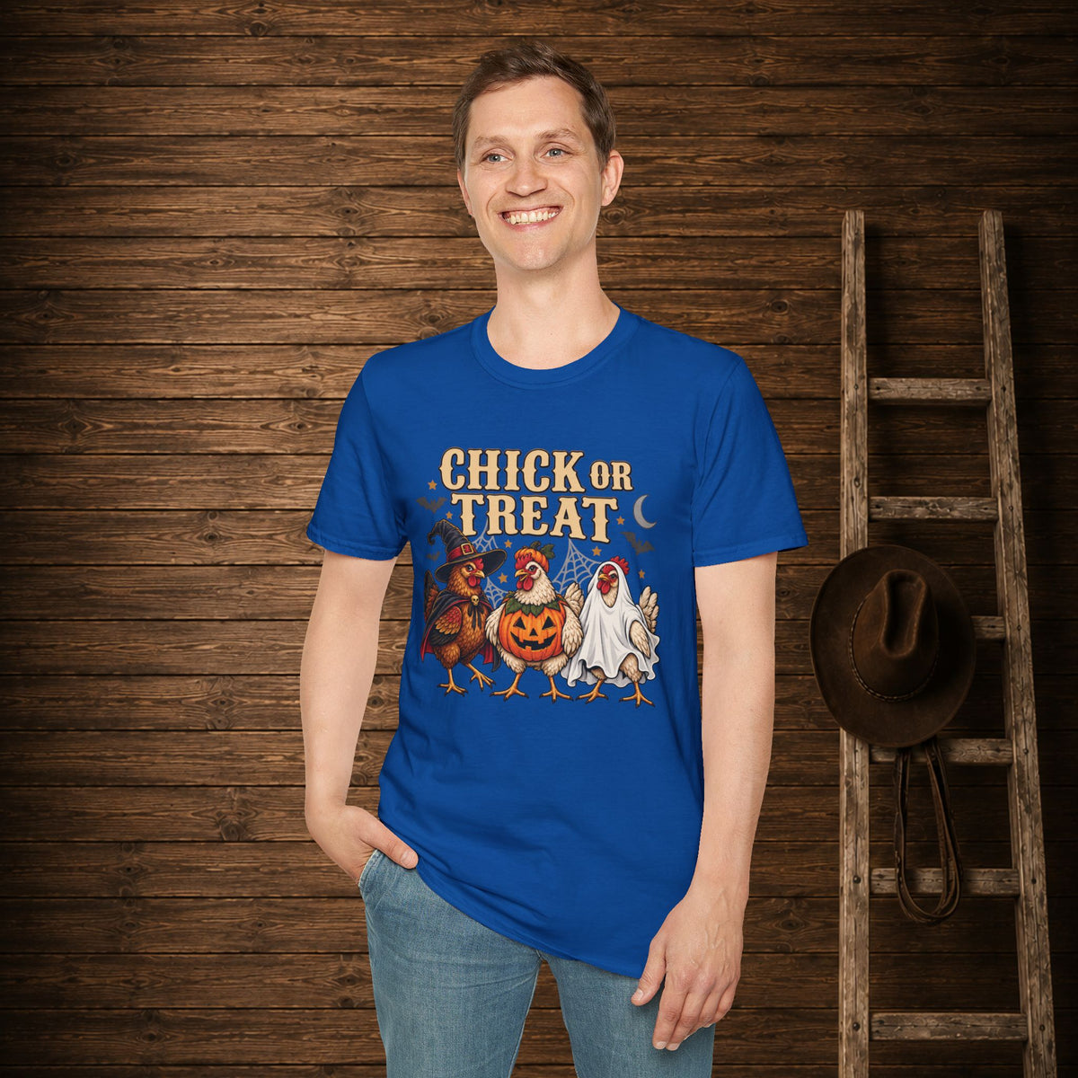 Chick Or Treat   Adult Size T-Shirt
