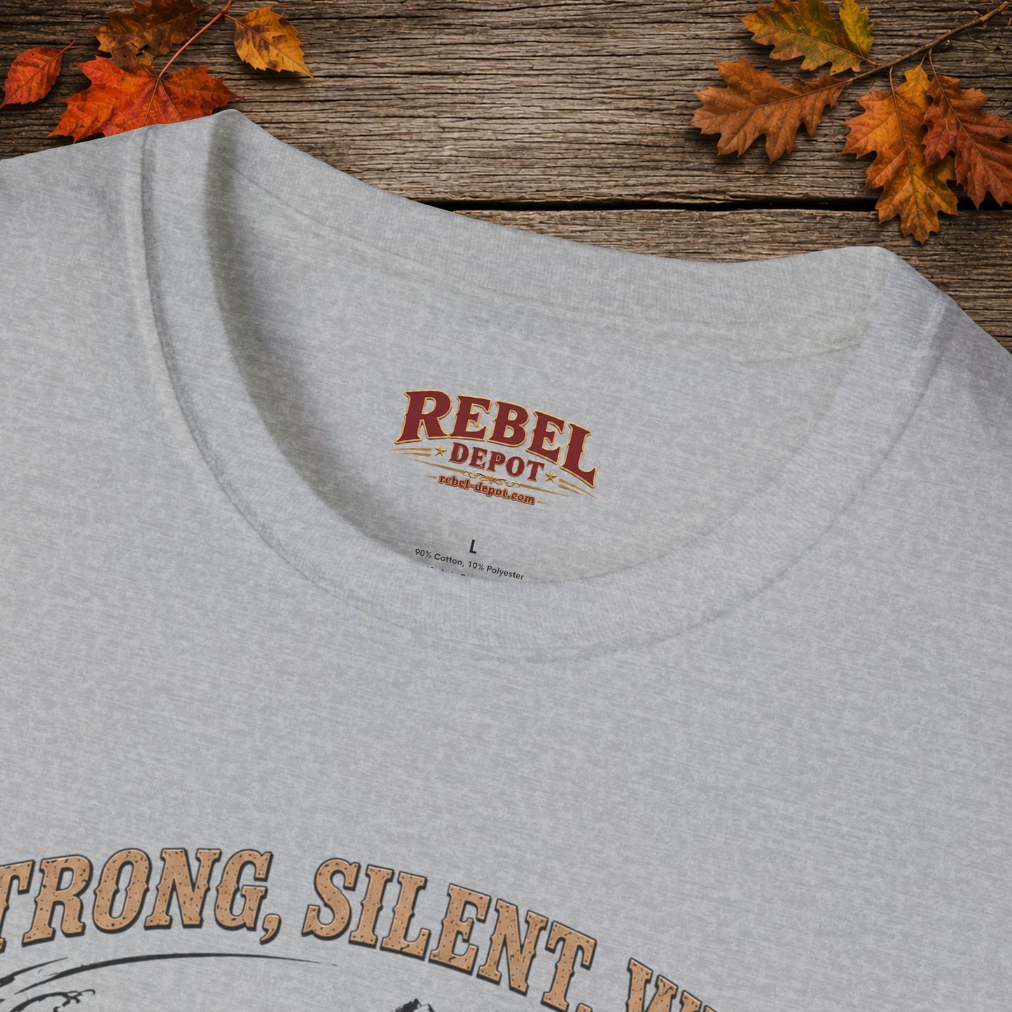 Strong Silent Wild Bear  Adult Size T-Shirt