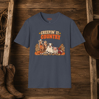 Creepin It Country   Adult Size T-Shirt