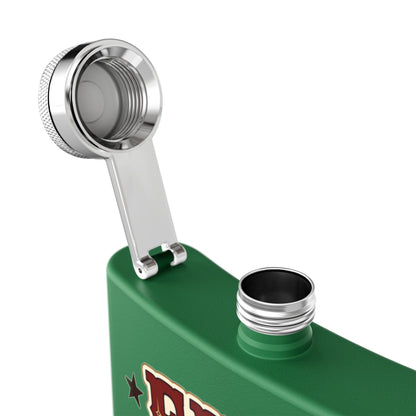 Fire Stars Flask   Stainless Steel Flask, 6oz