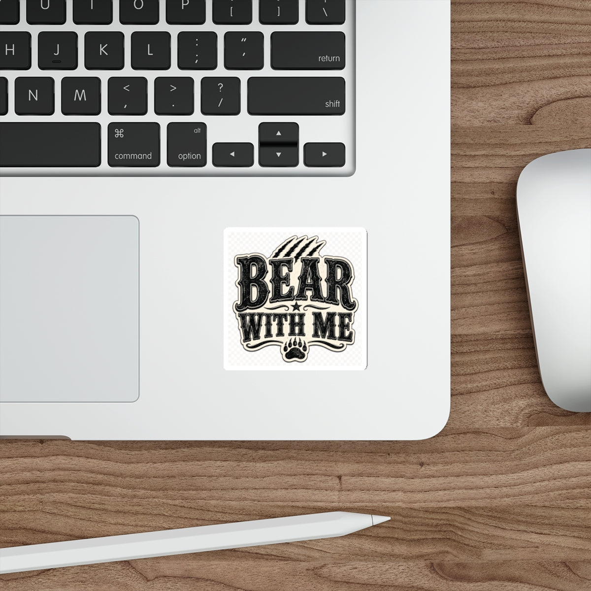 Bear With Me  Die-Cut Stickers