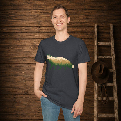 Wilderness Fox   Adult Size T-Shirt
