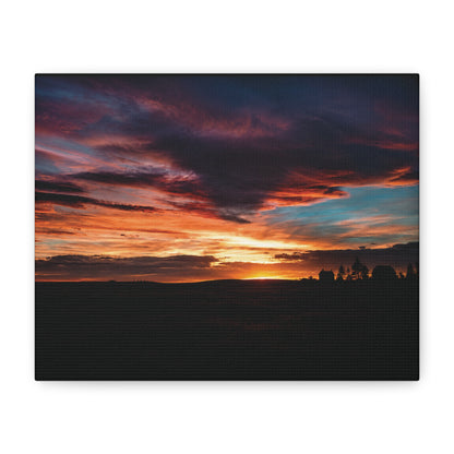 Country Sunset Matte Canvas Art