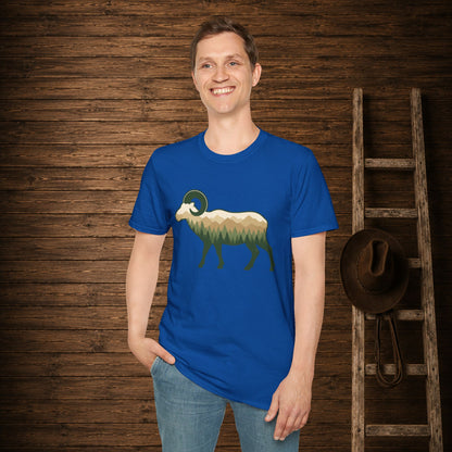 Wilderness Big Horn Sheep  Adult Size T-Shirt