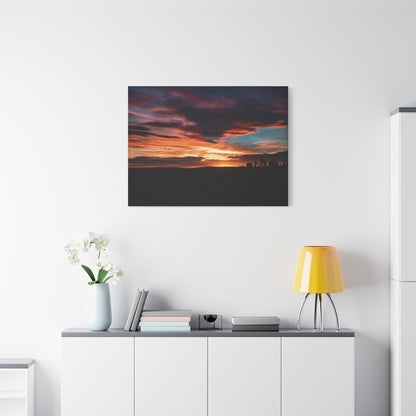 Country Sunset Matte Canvas Art