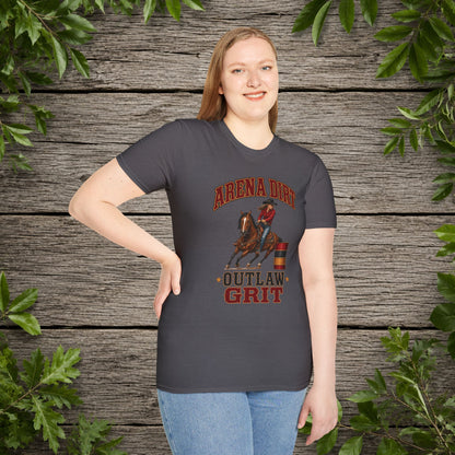 Arena Dirt Outlaw Grit  Adult T-Shirt