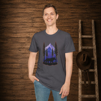 Twilight Wolf   Adult Size T-Shirt