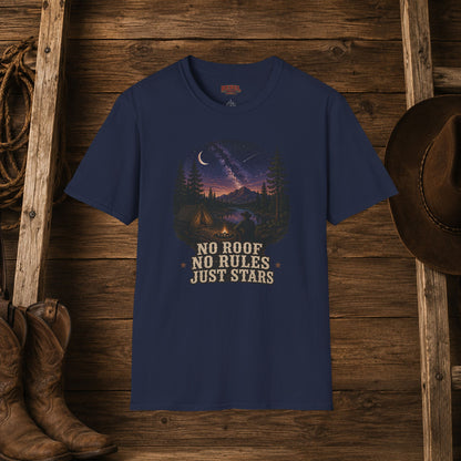 No Roof No Rules   Adult T-Shirt