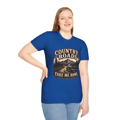 Country Roads Ram  Adult Size T-Shirt