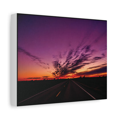 Backroad Sunset Matte Canvas