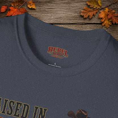 Raised Dirt Rodeo Cowgirl (Front)  Adult T-Shirt