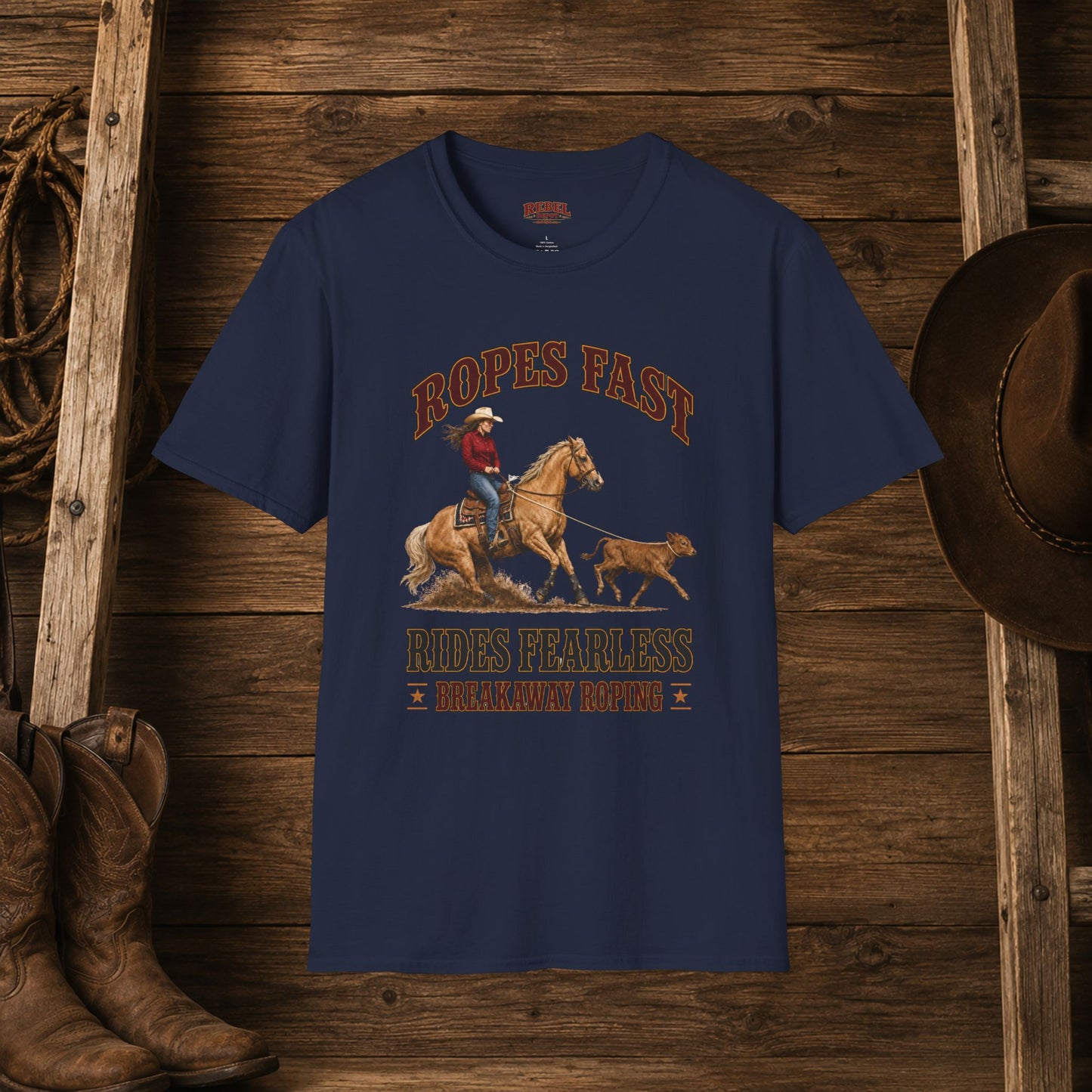 Ropes Fast Breakaway Roping  Adult T-Shirt