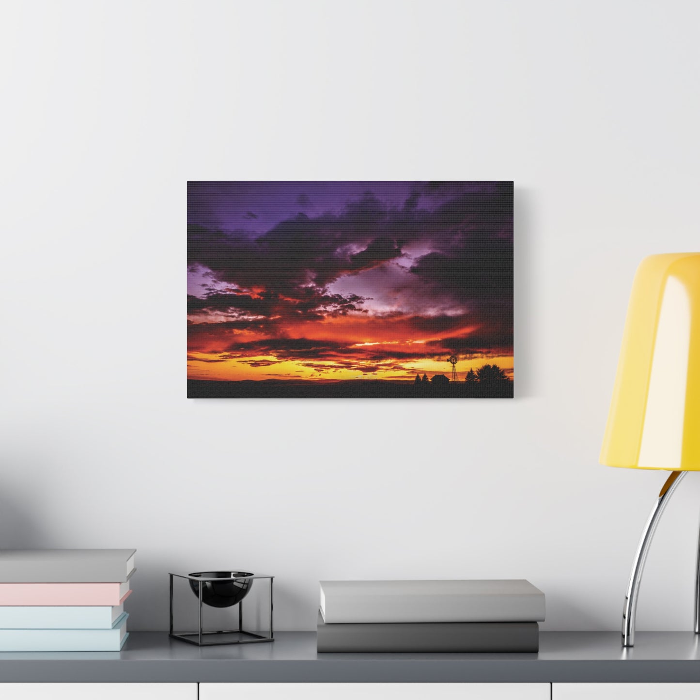 Ranch Sunset Matte Canvas Art