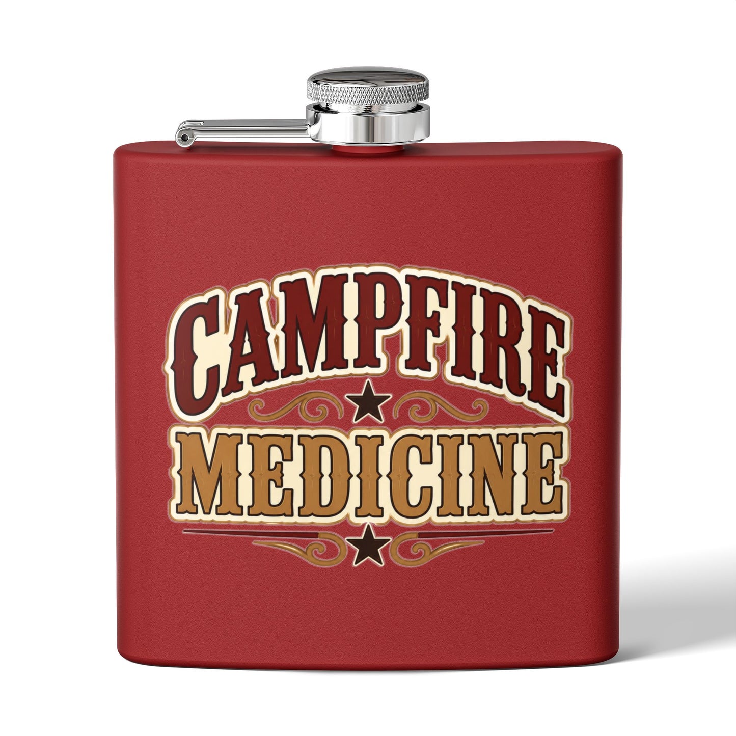 Campfire Medicine  Stainless Steel Flask, 6oz