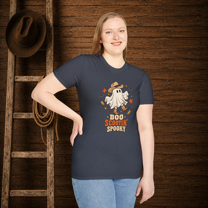 Boo Scootin Spooky   Adult Size T-Shirt