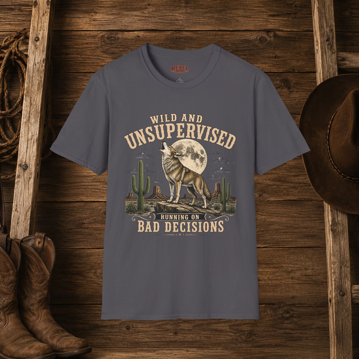 Wild and Unsupervised Cowboy T-Shirt