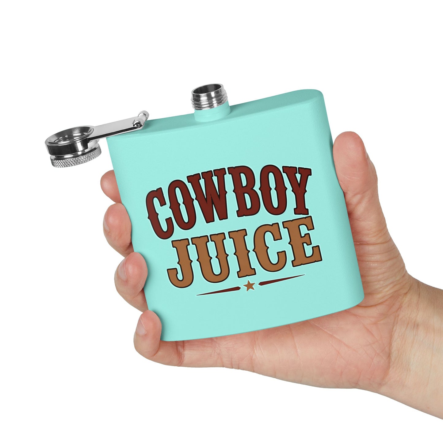Cowboy Juice  Stainless Steel Flask, 6oz