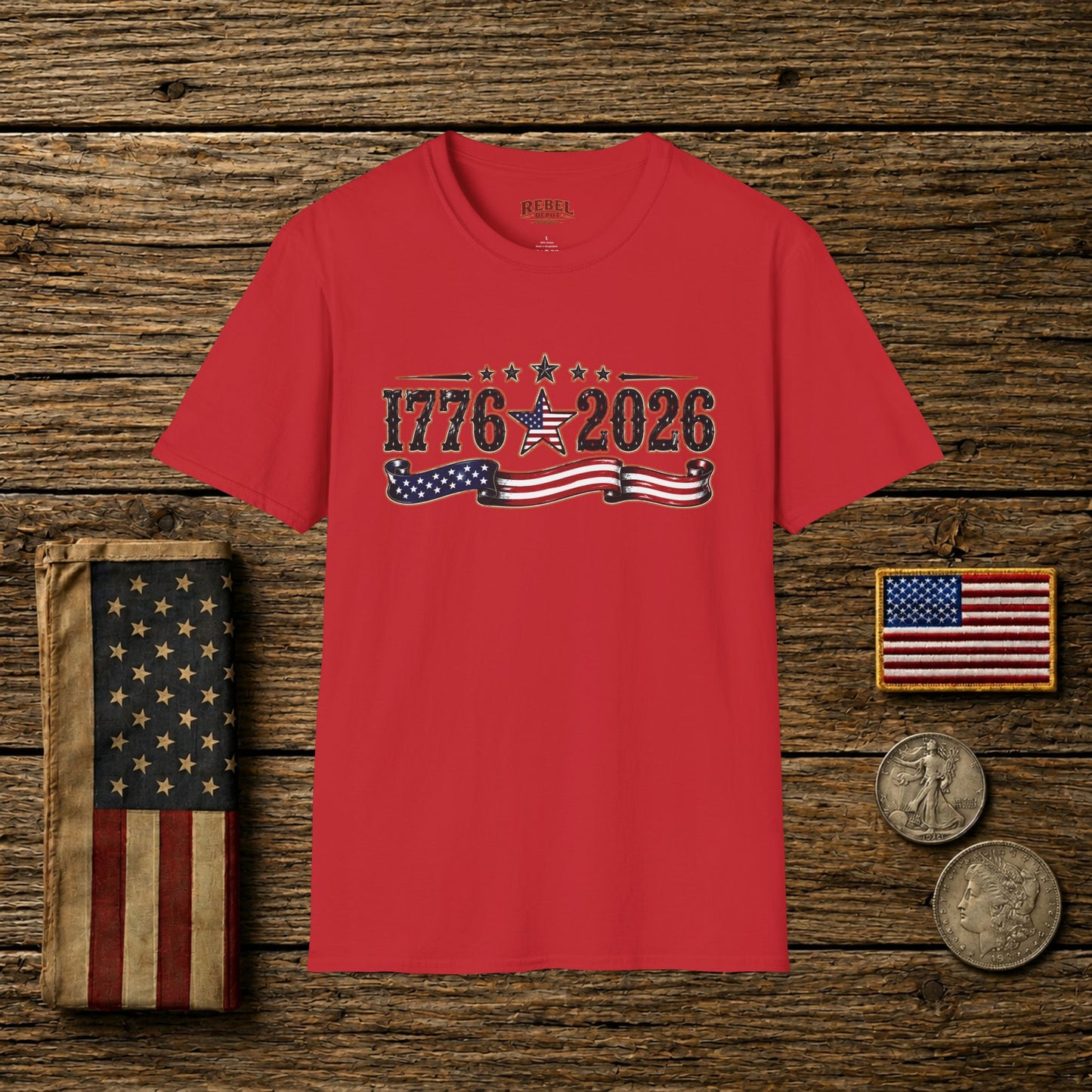 1776 - 2026 Patriot  Adult Size T-Shirt