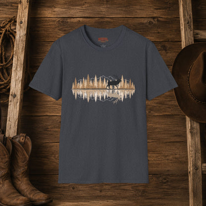 Elk Reflection   Adult Size T-Shirt
