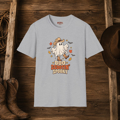 Boo Scootin Spooky   Adult Size T-Shirt