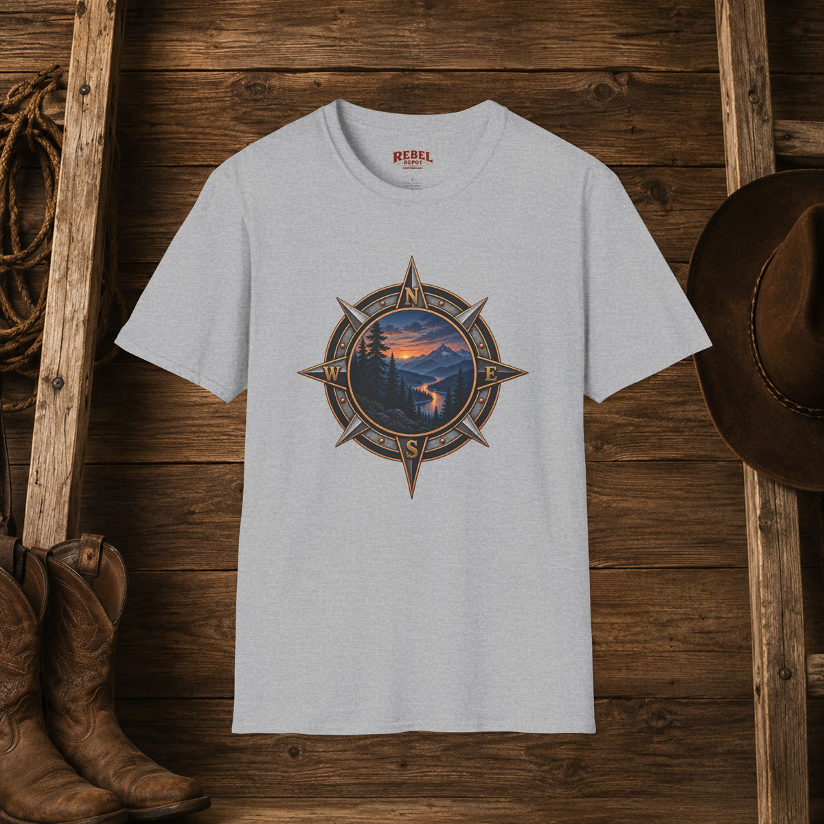 Compass Wilderness   Adult Size T-Shirt