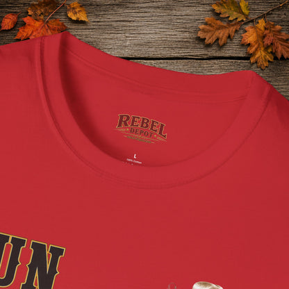 Run Focus Win Cowgirl (Front)  Adult T-Shirt
