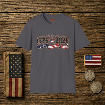 1776 - 2026 Patriot  Adult Size T-Shirt