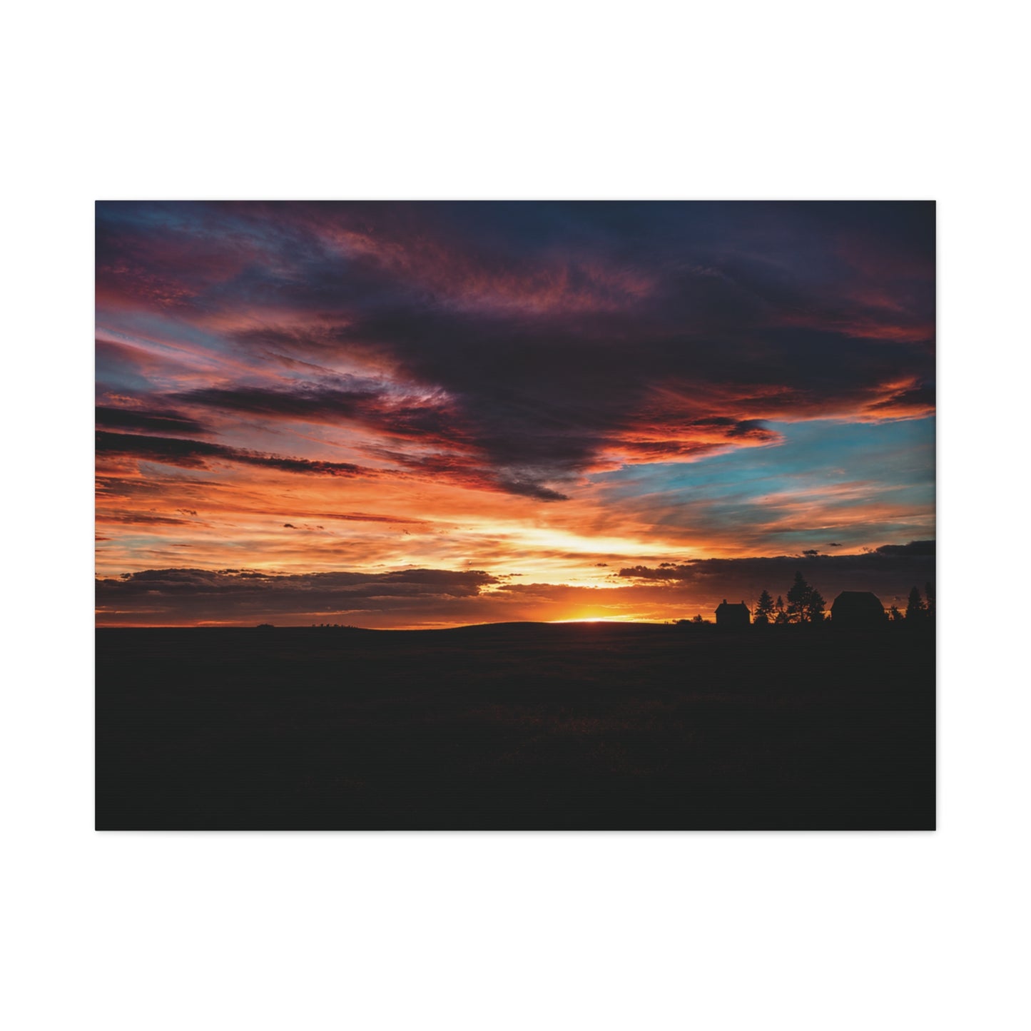 Country Sunset Matte Canvas Art
