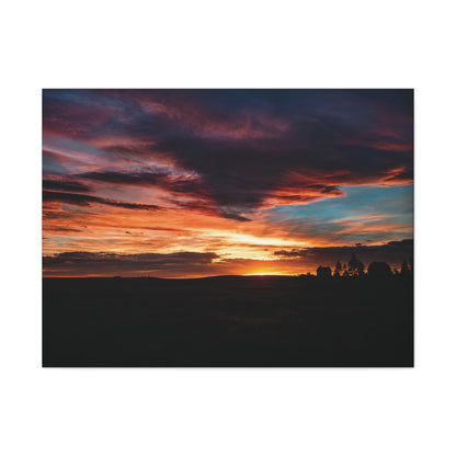 Country Sunset Matte Canvas Art