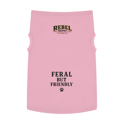 Feral But Friendly  Pet Tank Top