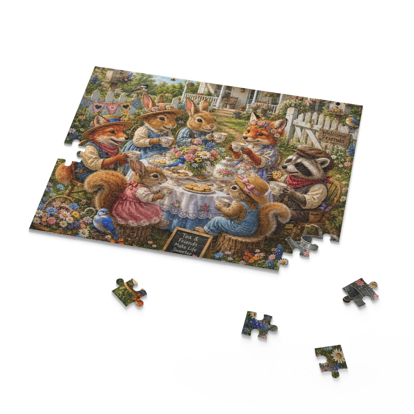 Country Tea Party  Puzzle (120, 252, 500-Piece)