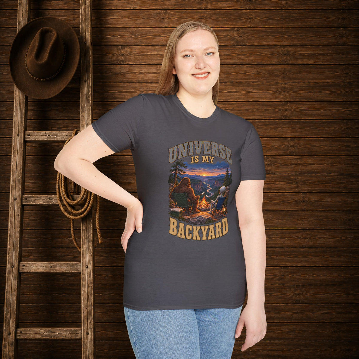 Universe Is My Backyard   Adult Size T-Shirt