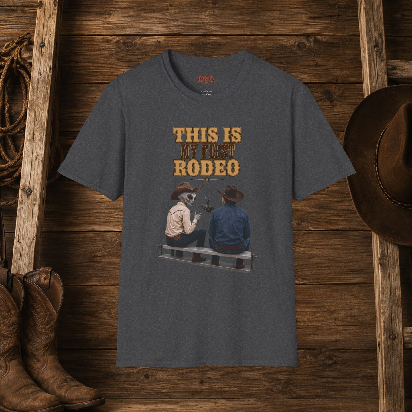 My First Rodeo (Alien)  Adult T-Shirt