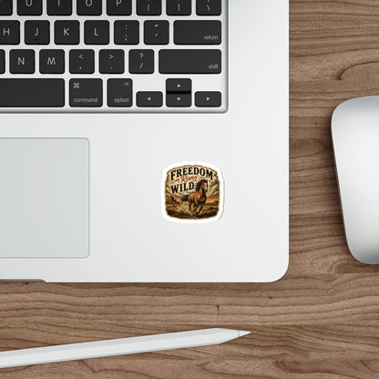 Freedom Runs Wild   Die-Cut Stickers