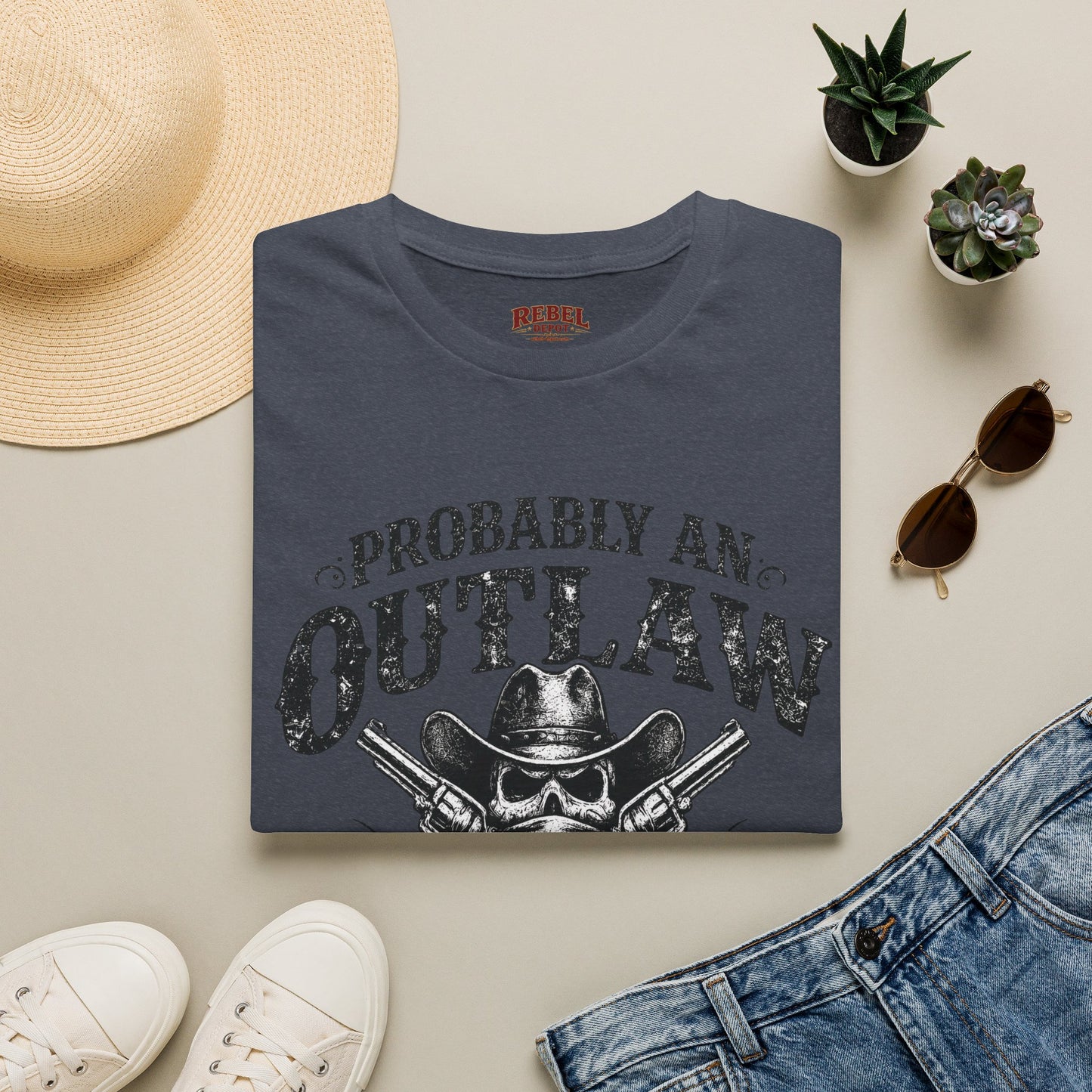 Probably An Outlaw Cowboy T-Shirt