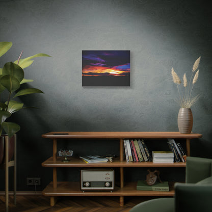 Pasture Sunset Matte Canvas Art