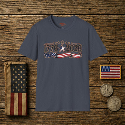 1776 - 2026 Patriot  Adult Size T-Shirt