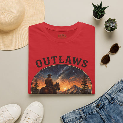 Outlaws Ride Wild   Adult Size T-Shirt