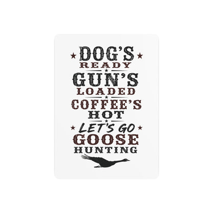 Dog Gun Goose  Metal Art Sign